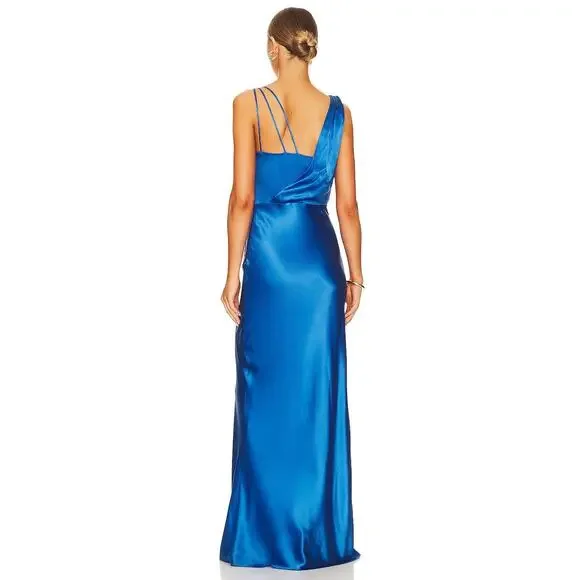 Veronica Beard Sanderson Dress Silk Blend Cowl Formal Gala Prom Party Size 14